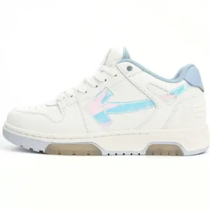 OFF-WHITE Out Of Office White Blue Discoloration