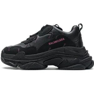 Balenciaga Triple S Letter Black Pink