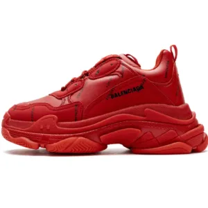 Balenciaga Triple S Letter Bright Red