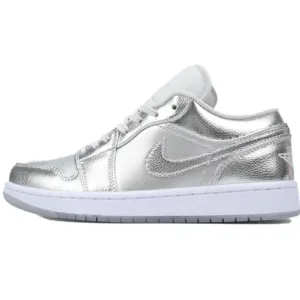 Air Jordan 1 Low Metallic Silver W