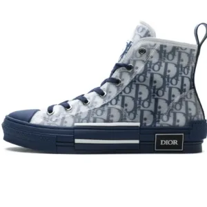 Dior B23 Oblique Transparency HIGH White Blue