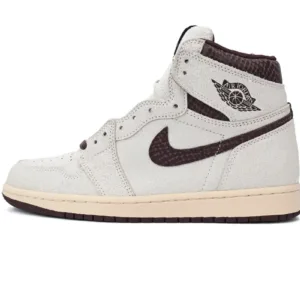 Air Jordan 1 High OG Grey Brown Snake Pattern