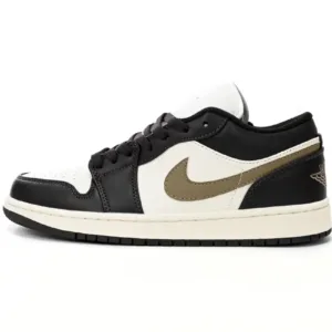 Air Jordan 1 Low Black And White Brown