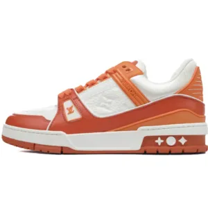 Louis Vuitton Trainer White Orange