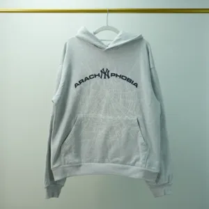 SP5DER Arach NY Phobia Hoodie Ash Grey