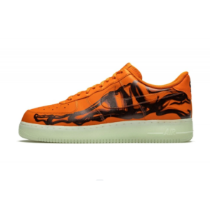 Nike Air Force 1 Low Orange Skeleton Halloween