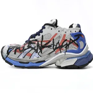 Balenciaga Runner White And Blue Printing