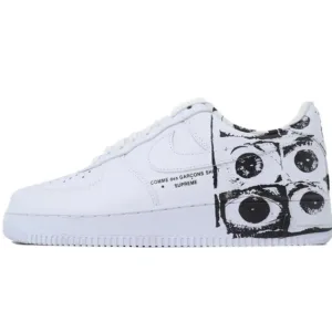 Supreme x Comme des Garcons x Nike Air Force 1 Low White