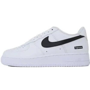 Supreme x Nike Air Force 1 Low Box Logo White and Black